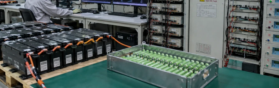 Advanced electronics testing laboratory showing cell performance evaluation indicating the importance of Tier 1 grade-A CATL or EVE LFP cells for 3000-cycle life warranty support in golf cart lithium packs Advanced electronics testing laboratory showing cell performance evaluation indicating the importance of Tier 1 grade-A CATL or EVE LFP cells for 3000-cycle life warranty support in golf cart lithium packs